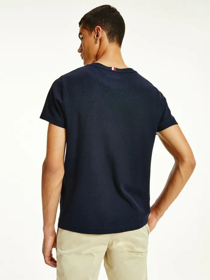 Tommy Hilfiger Th Flex Signature Detailing TShirt Desert Sky Mens TShirts Popular