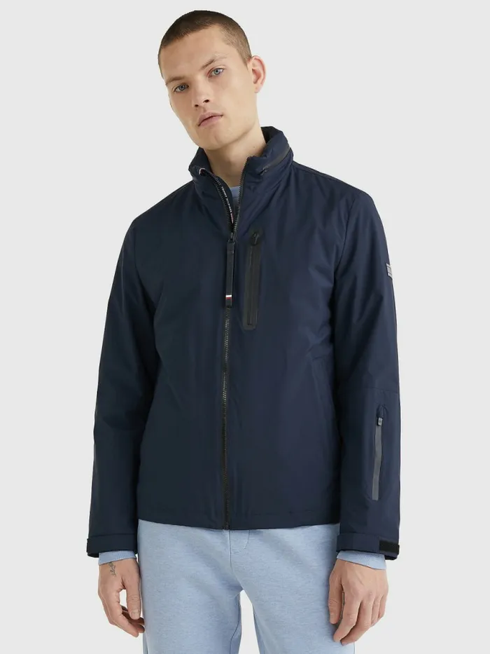 Tommy Hilfiger Th Flex Tech Essentials Packable Jacket Desert Sky Mens Coats and Jackets For Sale Tommy Hilfiger Th Flex Tech Essentials Packable Jacket Desert Sky Mens Coats and Jackets For Sale