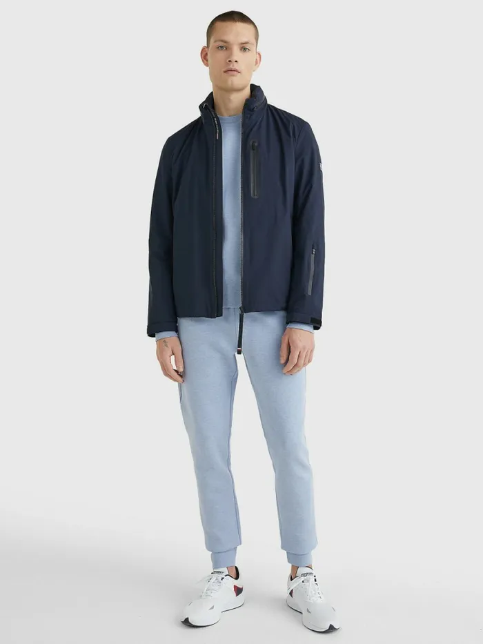 Tommy Hilfiger Th Flex Tech Essentials Packable Jacket Desert Sky Mens Coats and Jackets For Sale