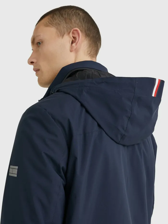 Tommy Hilfiger Th Flex Tech Essentials Packable Jacket Desert Sky Mens Coats and Jackets For Sale