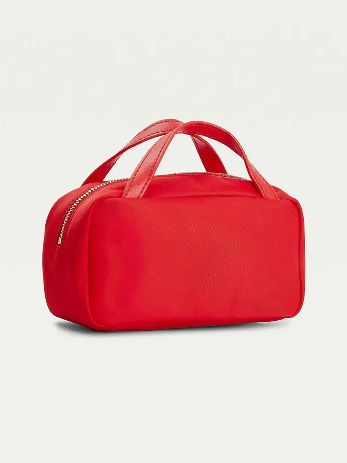 Tommy Hilfiger Th Interlock Makeup Case Red Corporate Womens Bags On Sale