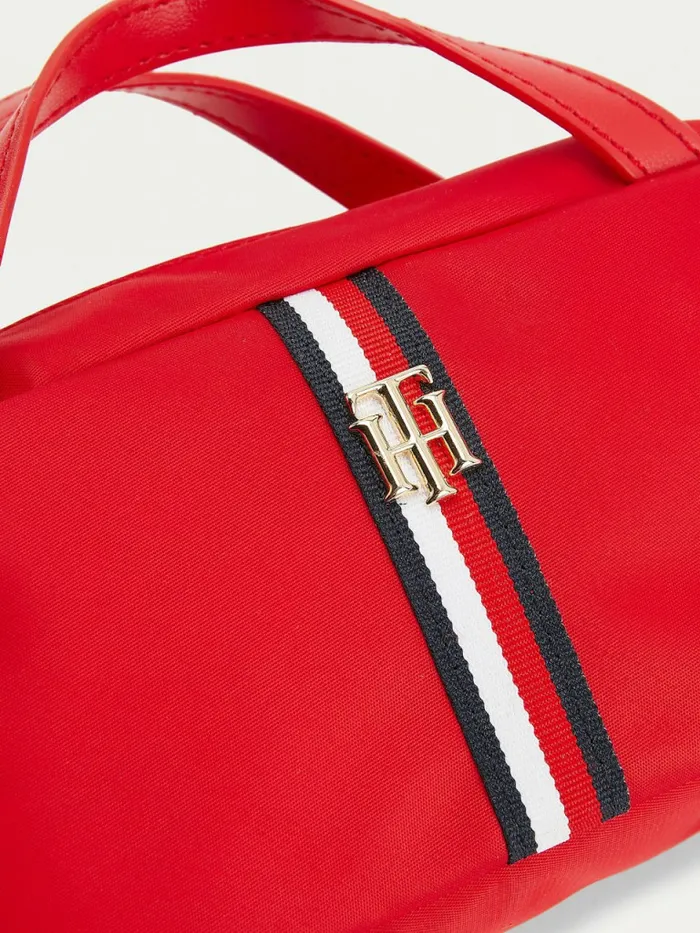Tommy Hilfiger Th Interlock Makeup Case Red Corporate Womens Bags On Sale