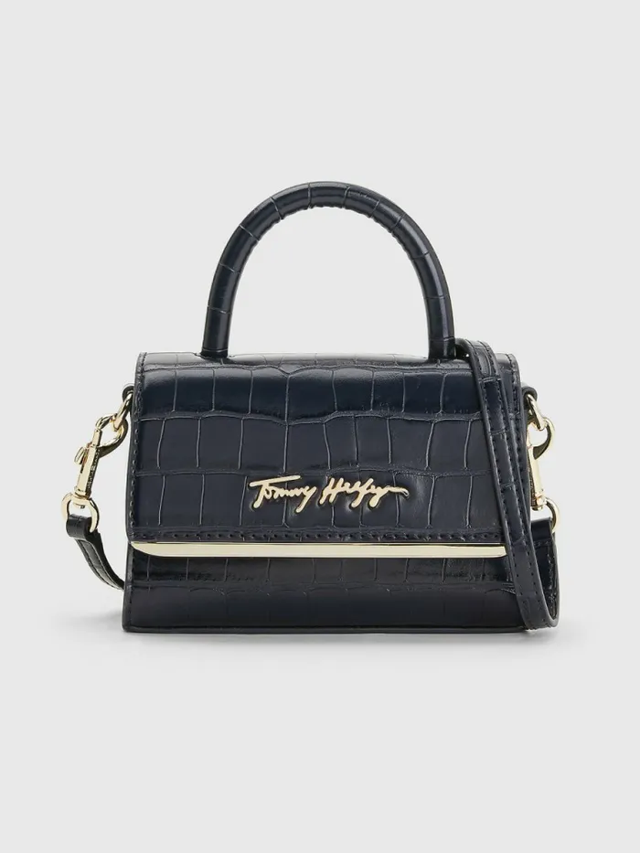 Tommy Hilfiger Th Modern Croco Mini Bar Bag Tommy Navy Croc Womens Bags On Sale Tommy Hilfiger Th Modern Croco Mini Bar Bag Tommy Navy Croc Womens Bags On Sale