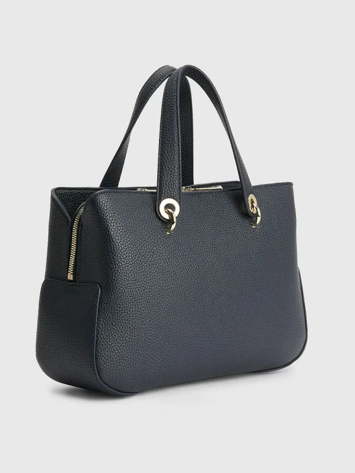 Tommy Hilfiger Th Monogram Medium Satchel Desert Sky Womens Bags Cheap On Sale