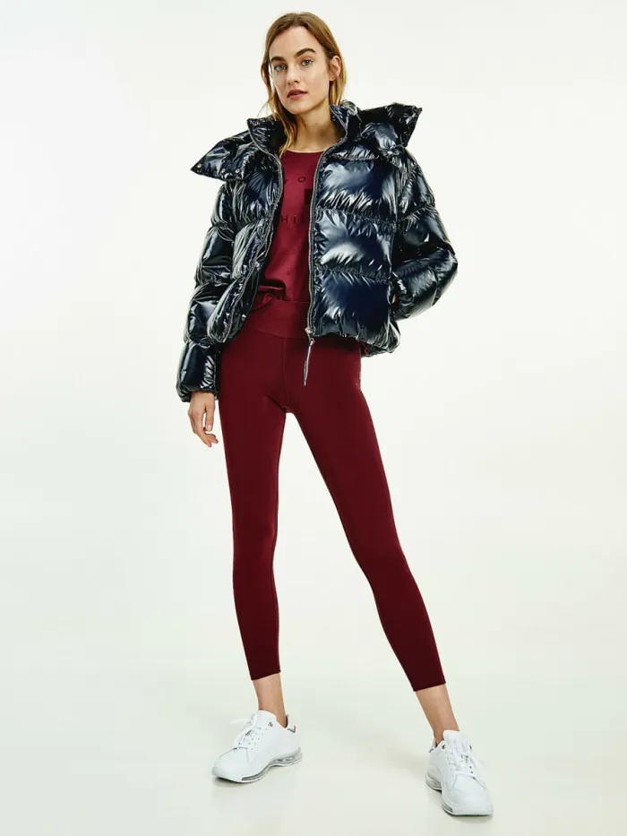 Tommy Hilfiger Th Protect Glossy DownFilled Puffer Jacket Desert Sky Womens Coats and Jackets Casaul Tommy Hilfiger Th Protect Glossy DownFilled Puffer Jacket Desert Sky Womens Coats and Jackets Casaul