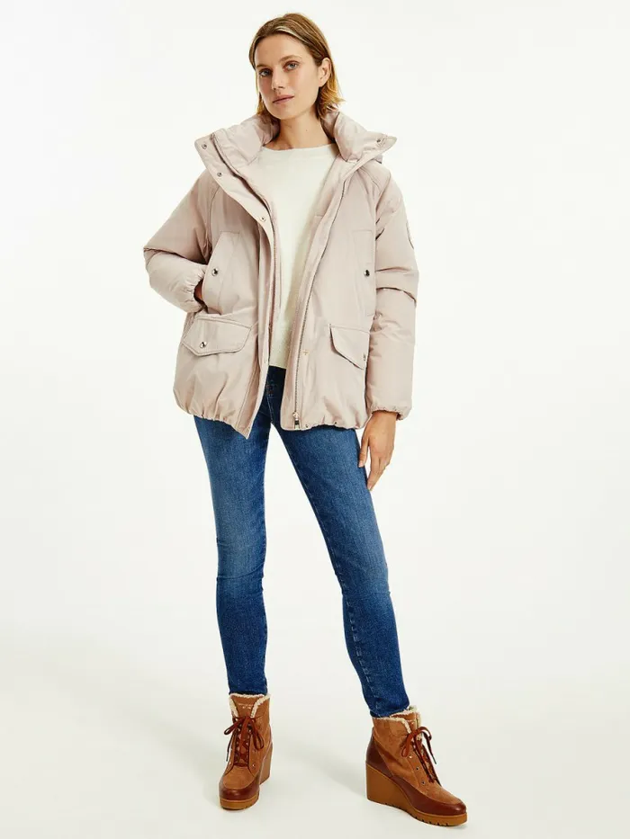 Tommy Hilfiger Th Protect Hooded Down Puffer Jacket Balanced Beige Womens Coats and Jackets Gift 4 You Tommy Hilfiger Th Protect Hooded Down Puffer Jacket Balanced Beige Womens Coats and Jackets Gift 4 You