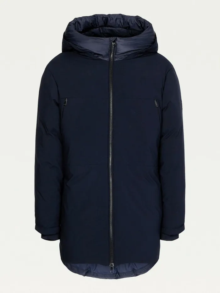 Tommy Hilfiger Th Tech Warm Filled Puffer Parka Desert Sky Mens Coats and Jackets Sale