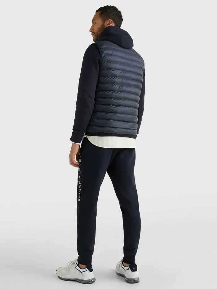 Tommy Hilfiger Th Warm Packable Padded Gilet Desert Sky Mens Coats and Jackets On Sale