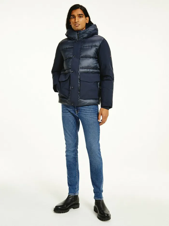 Tommy Hilfiger Th Warm Tech Filled Puffer Jacket Desert Sky Mens Coats and Jackets Gift Ideas Tommy Hilfiger Th Warm Tech Filled Puffer Jacket Desert Sky Mens Coats and Jackets Gift Ideas