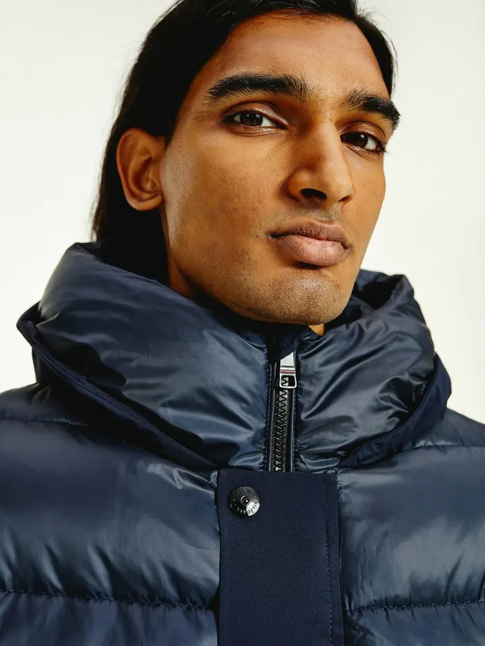 Tommy Hilfiger Th Warm Tech Filled Puffer Jacket Desert Sky Mens Coats and Jackets Gift Ideas