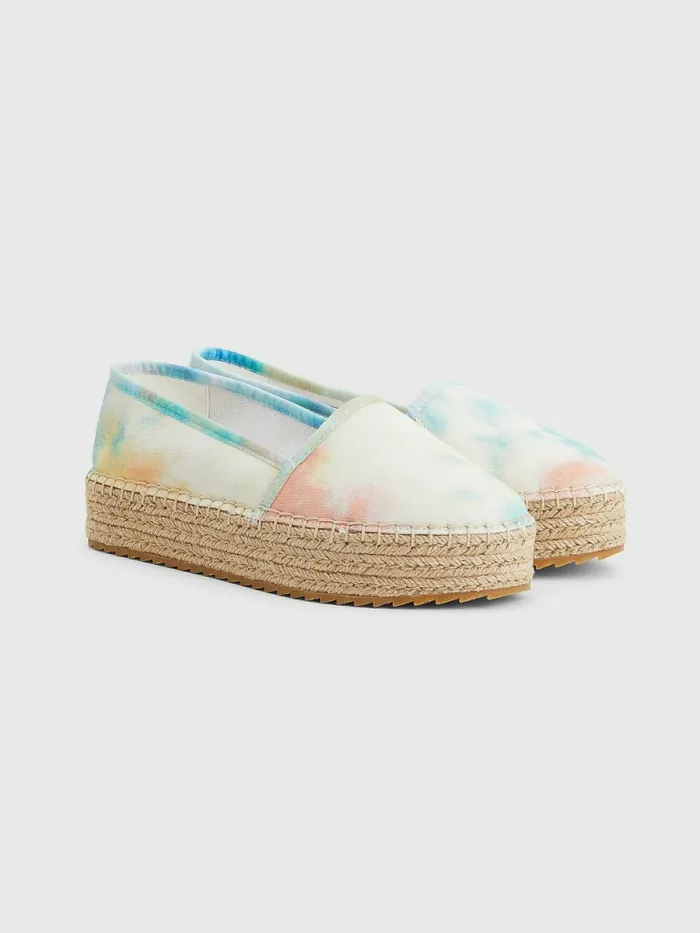 Tommy Hilfiger TieDye Flatform Espadrilles Tie Dye Womens Flat Shoes Gift Ideas Tommy Hilfiger TieDye Flatform Espadrilles Tie Dye Womens Flat Shoes Gift Ideas
