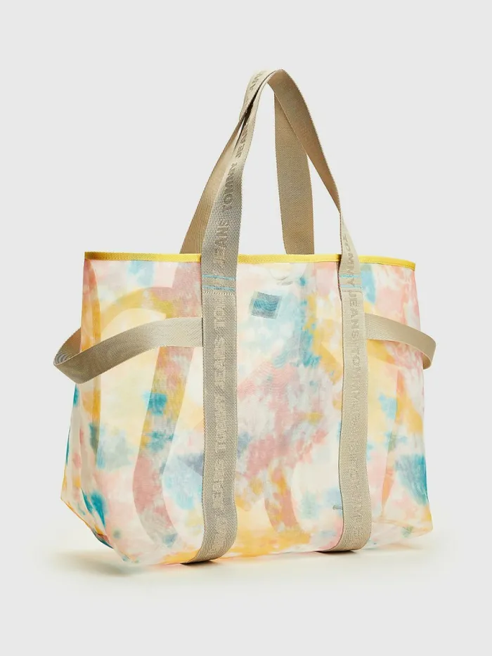 Tommy Hilfiger TieDye Mesh Weekender Tote Tie Dye Womens Bags Fashion