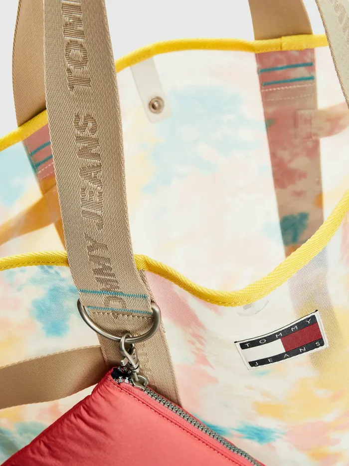 Tommy Hilfiger TieDye Mesh Weekender Tote Tie Dye Womens Bags Fashion