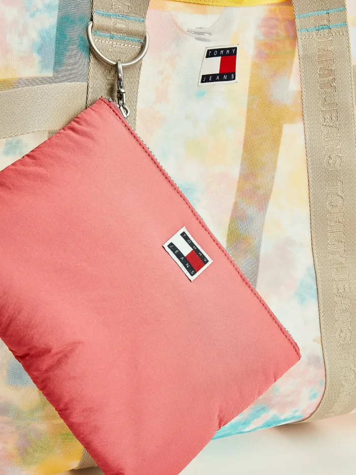 Tommy Hilfiger TieDye Mesh Weekender Tote Tie Dye Womens Bags Fashion