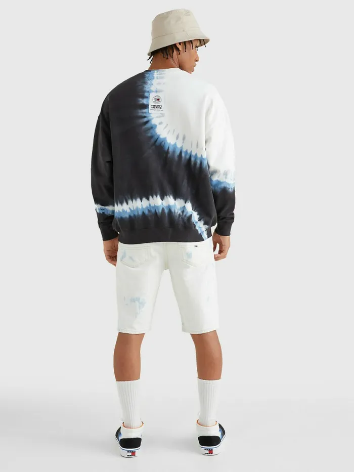 Tommy Hilfiger Tie Dye Organic Sweatshirt Tie Dye Mix Mens Sweatshirts and Hoodies Sale