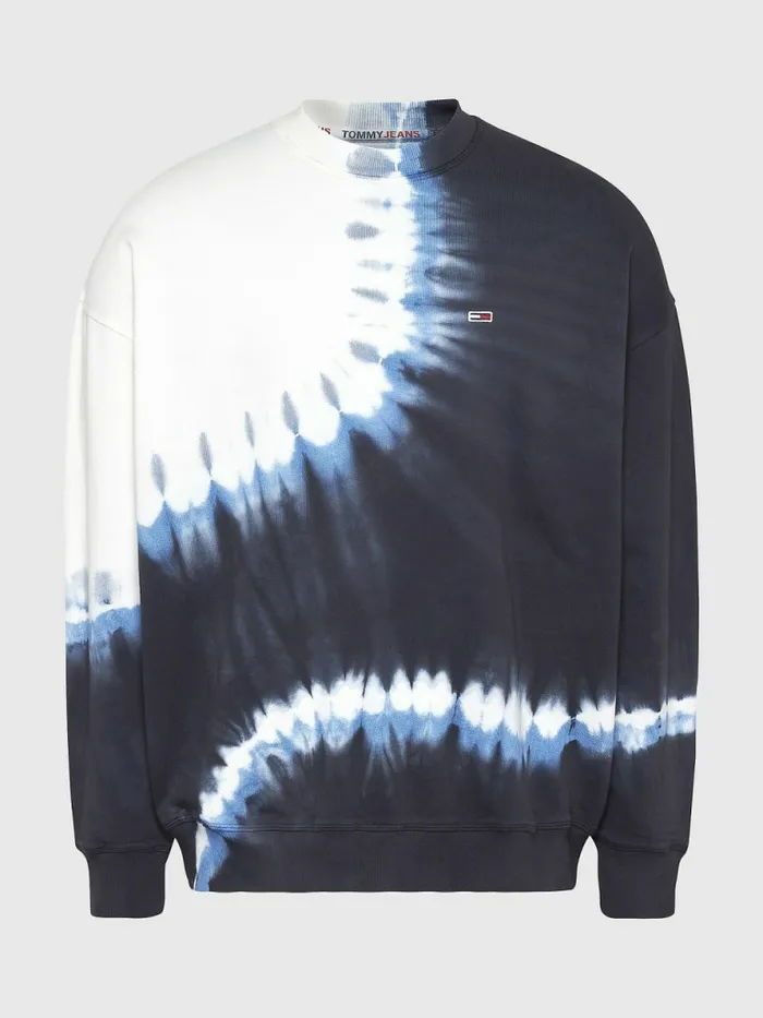 Tommy Hilfiger Tie Dye Organic Sweatshirt Tie Dye Mix Mens Sweatshirts and Hoodies Sale