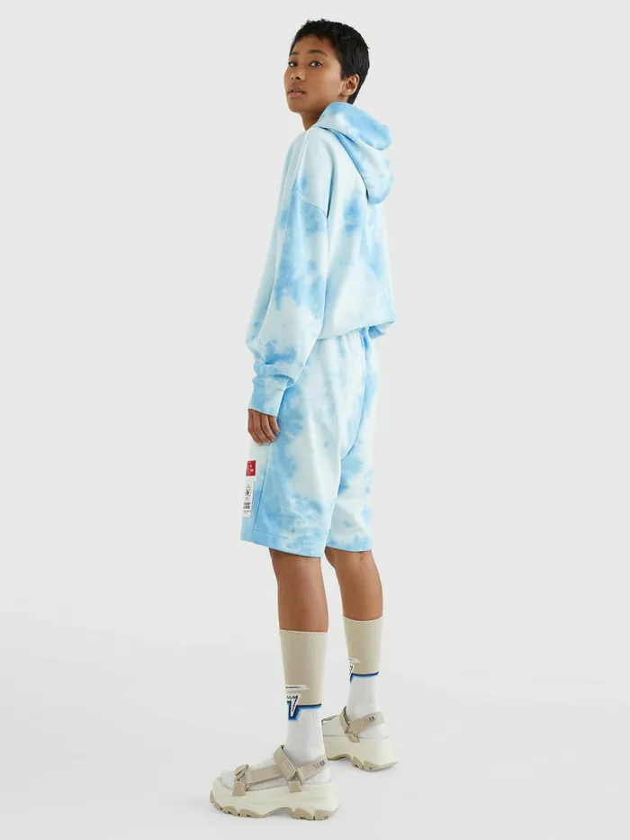 Tommy Hilfiger TieDye Relaxed Fit Shorts Tie Dye Blue Womens Shorts Sale