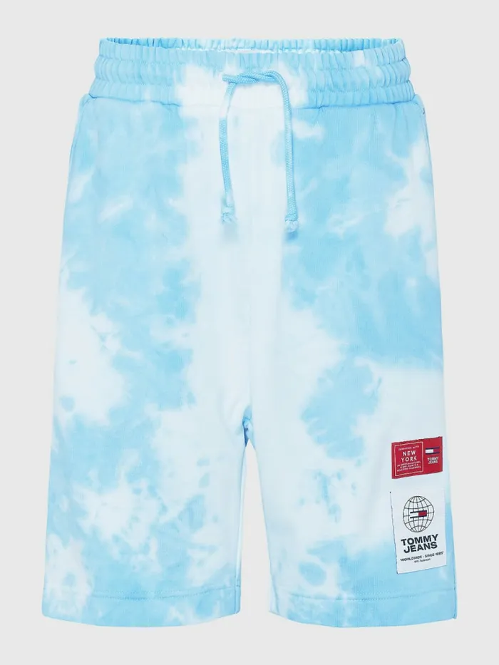 Tommy Hilfiger TieDye Relaxed Fit Shorts Tie Dye Blue Womens Shorts Sale