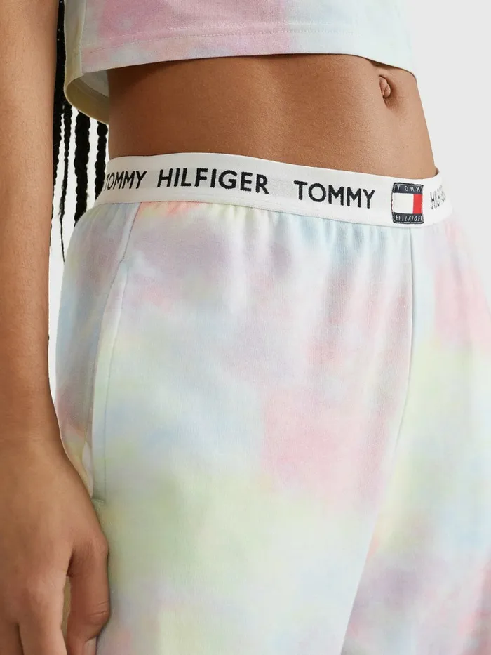 Tommy Hilfiger Tommy 85 Pastel High Waist Sweatpants Cloudy Haze Womens Trousers Popular