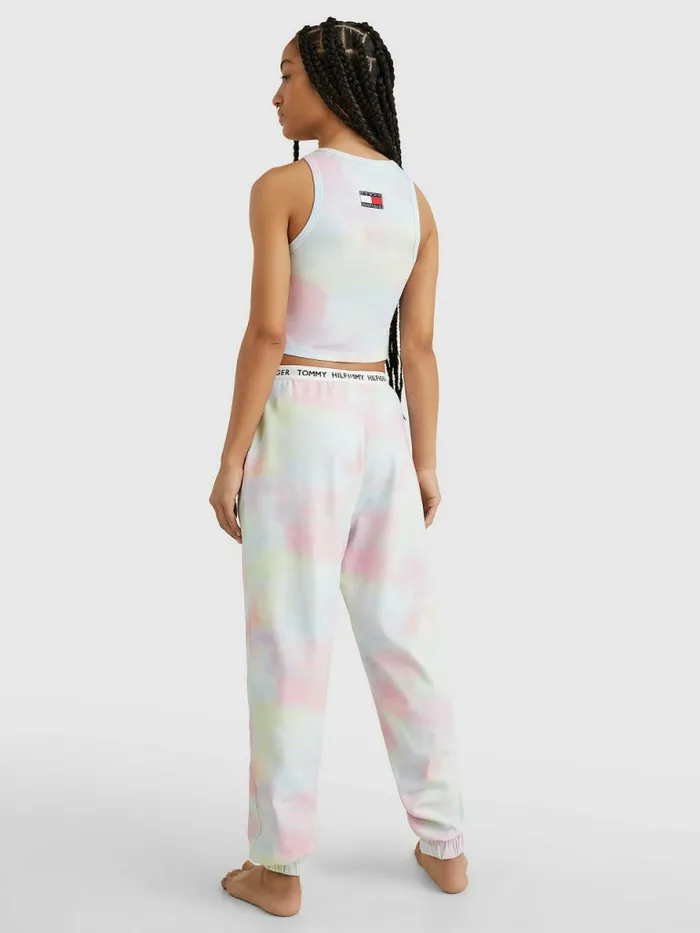 Tommy Hilfiger Tommy 85 Pastel High Waist Sweatpants Cloudy Haze Womens Trousers Popular