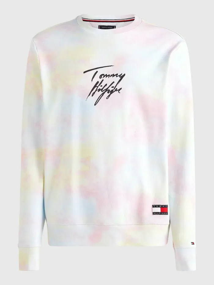 Tommy Hilfiger Tommy 85 Pastel Sweatshirt Cloudy Haze Mens Sweatshirts and Hoodies Near Me