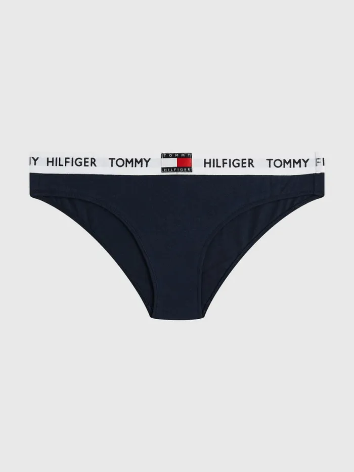 Tommy Hilfiger Tommy 85 Stretch Cotton Logo Briefs Navy Blazer Womens Lingerie