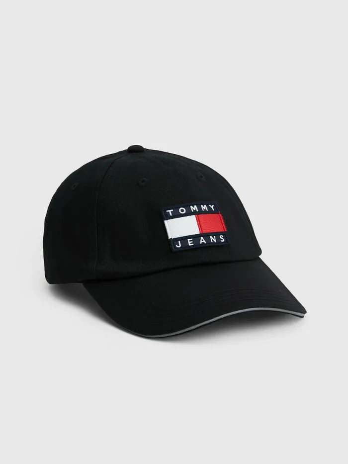 Tommy Hilfiger Tommy Badge Heritage Cap Black Mens Hats and Scarves Online
