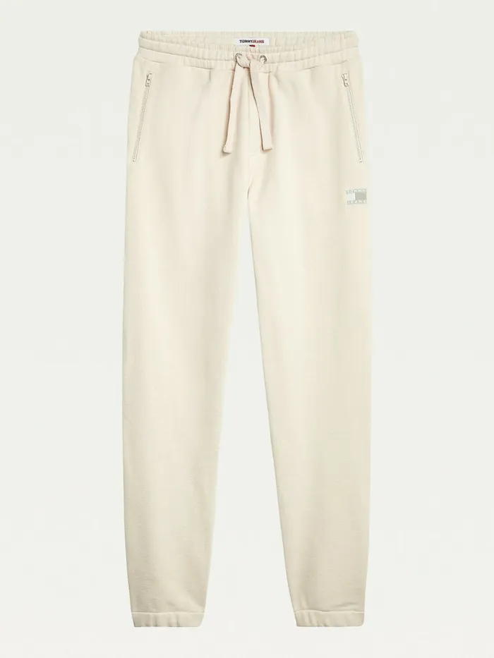 Tommy Hilfiger Tommy Badge Relaxed Joggers Smooth Stone Mens Trousers