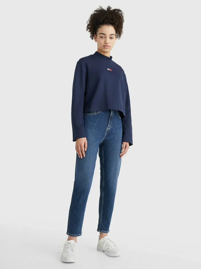Tommy Hilfiger Tommy Badge Relaxed TShirt Twilight Navy Womens TShirts Casaul