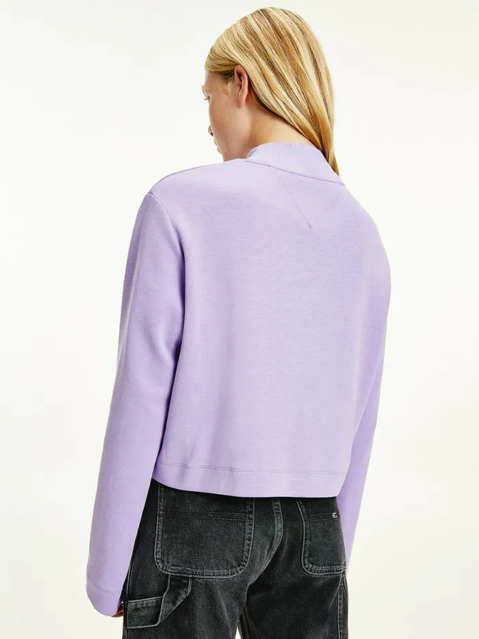 Tommy Hilfiger Tommy Badge Relaxed TShirt Violet Viola Womens TShirts Cheap On Sale