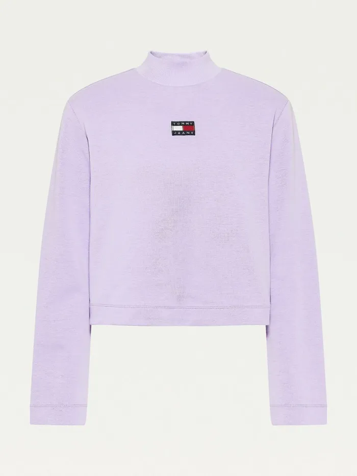 Tommy Hilfiger Tommy Badge Relaxed TShirt Violet Viola Womens TShirts Cheap On Sale