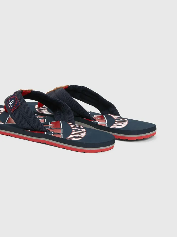 Tommy Hilfiger Tommy Beach Sandals Midnight Mens Sandals Sliders and Flip Flops For Sale