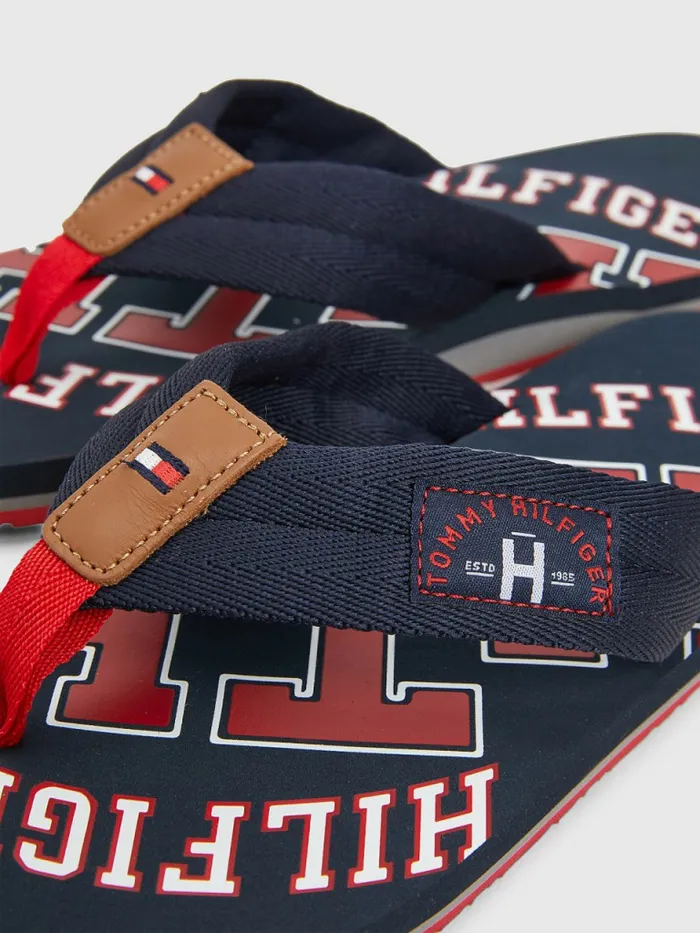 Tommy Hilfiger Tommy Beach Sandals Midnight Mens Sandals Sliders and Flip Flops For Sale