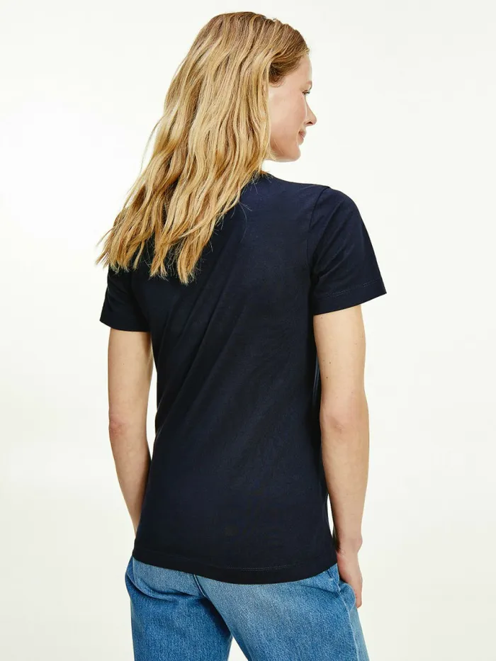 Tommy Hilfiger Tommy Icons Slim Fit TShirt Desert Sky Womens TShirts Popular