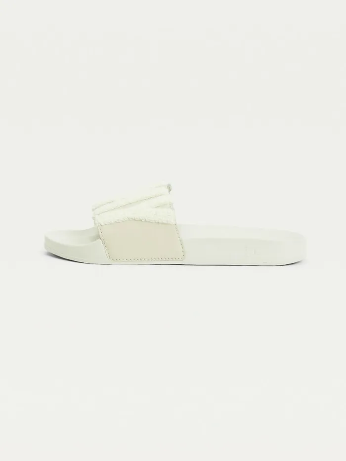 Tommy Hilfiger Tommy Lettering Pool Slides Classic Beige Womens Sandals Popular