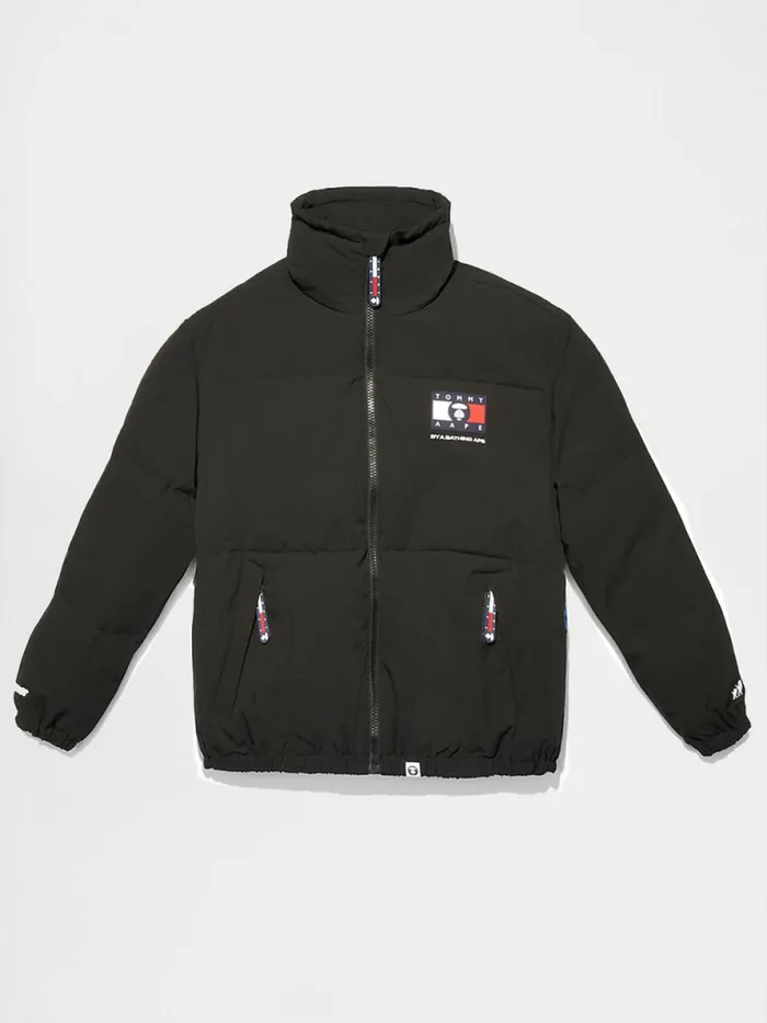 Tommy Hilfiger Tommy X Aape Exclusive Puffer Jacket Black Mens Coats and Jackets Gift for Friend