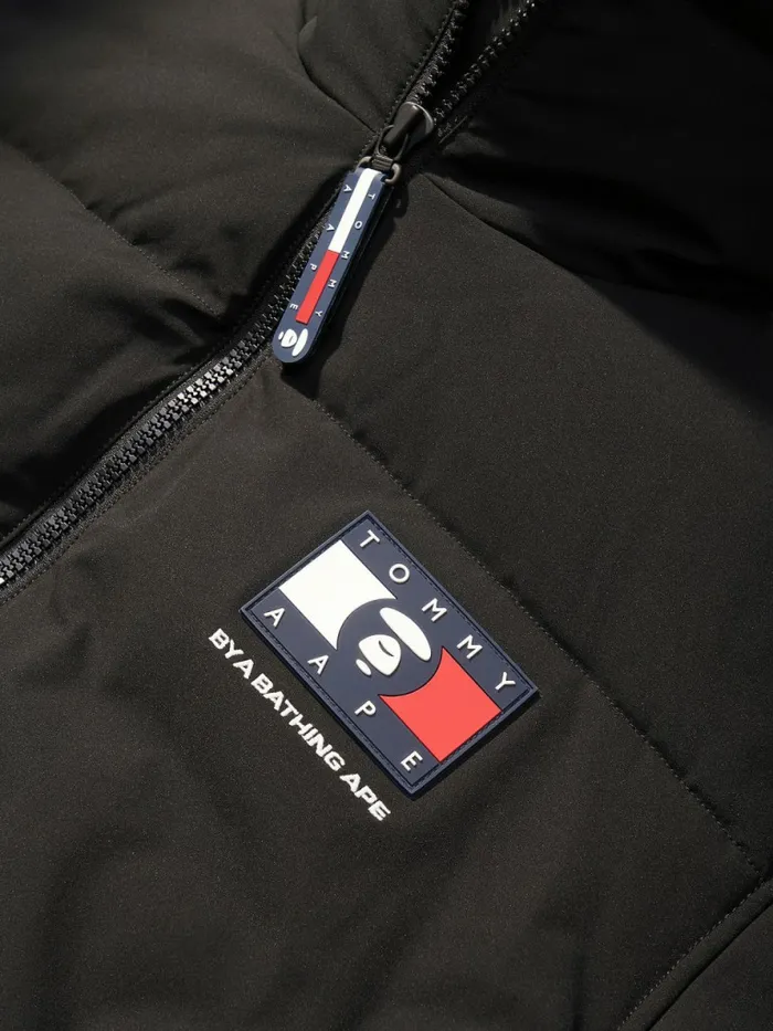 Tommy Hilfiger Tommy X Aape Exclusive Puffer Jacket Black Mens Coats and Jackets Gift for Friend