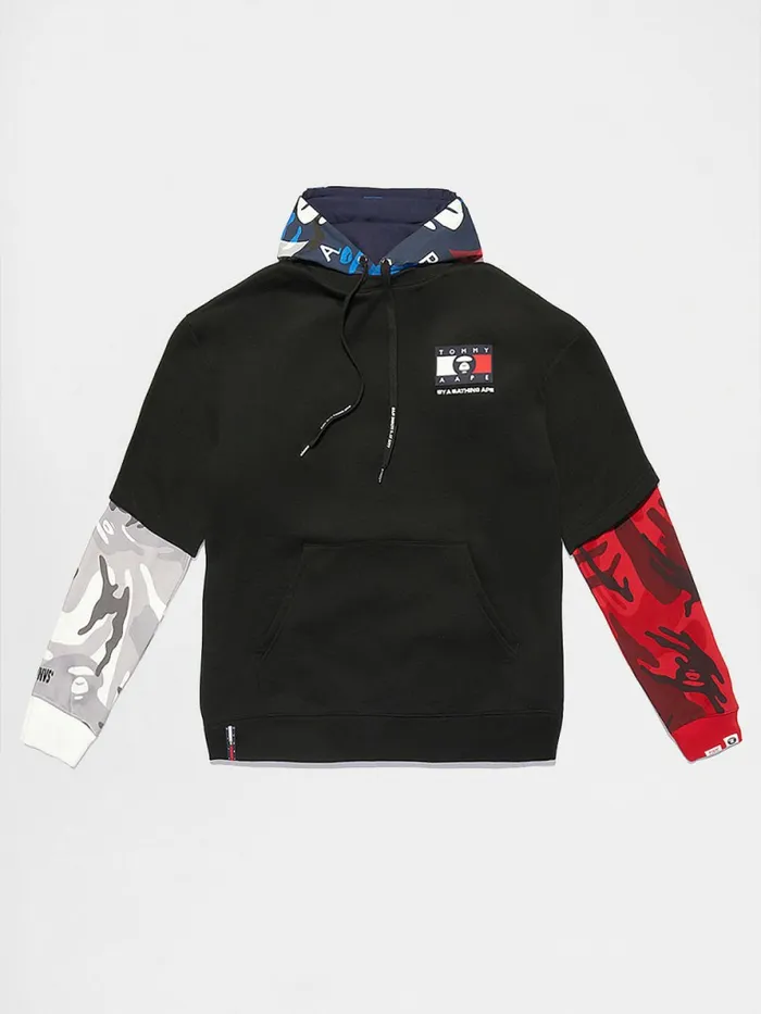 Tommy Hilfiger Tommy X Aape Full Face Hoody Black Mens Sweatshirts and Hoodies On Sale Tommy Hilfiger Tommy X Aape Full Face Hoody Black Mens Sweatshirts and Hoodies On Sale