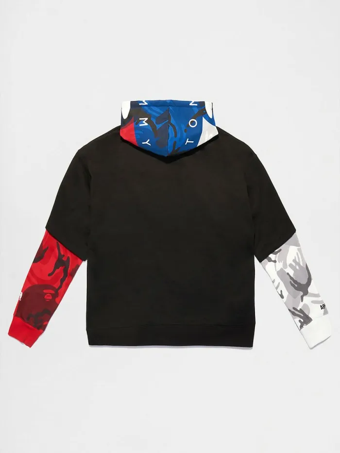 Tommy Hilfiger Tommy X Aape Full Face Hoody Black Mens Sweatshirts and Hoodies On Sale