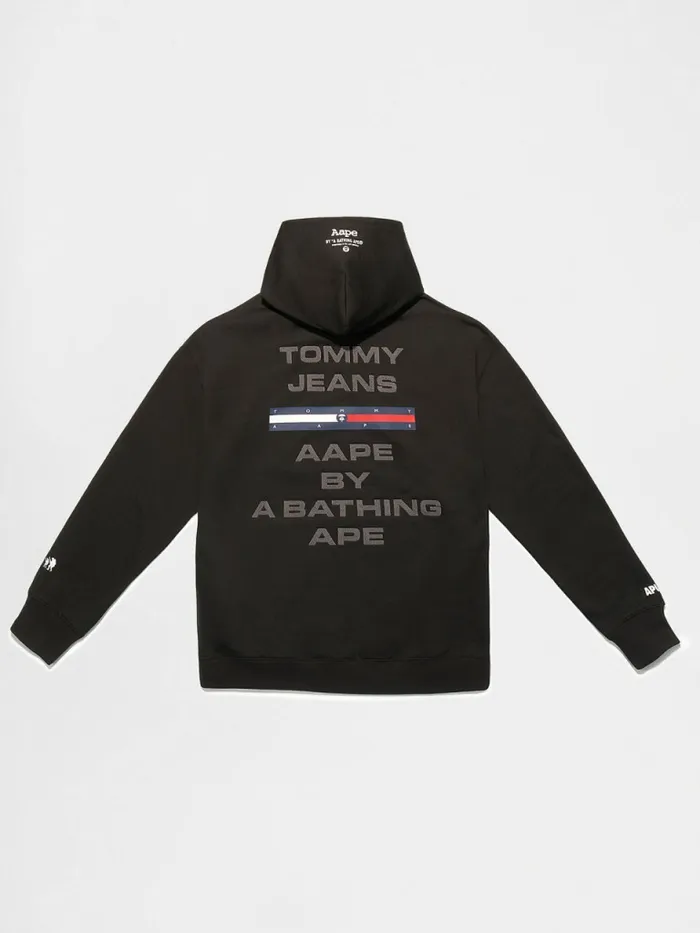 Tommy Hilfiger Tommy X Aape Hoody Black Womens Sweatshirts and Hoodies Popular