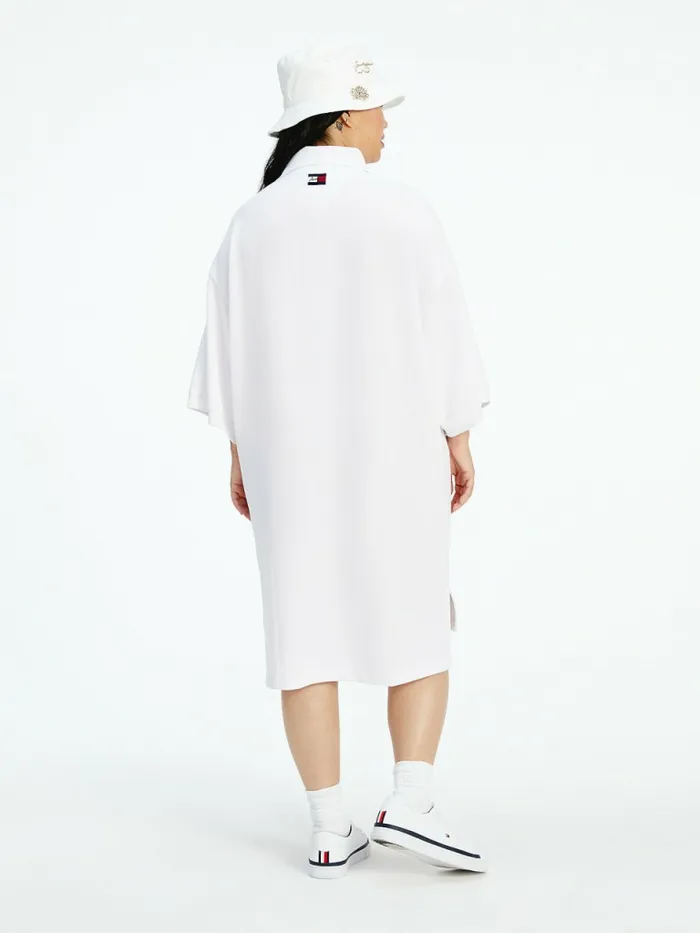 Tommy Hilfiger Tommyxindya Polo Dress Th Optic White Womens Dresses and Jumpsuits Online