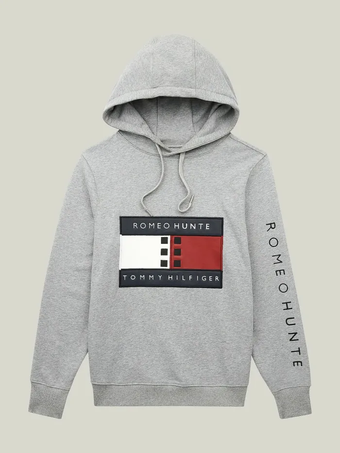 Tommy Hilfiger Tommyxromeo DualGender Hoody Grey Heather Womens Sweatshirts and Hoodies On Sale