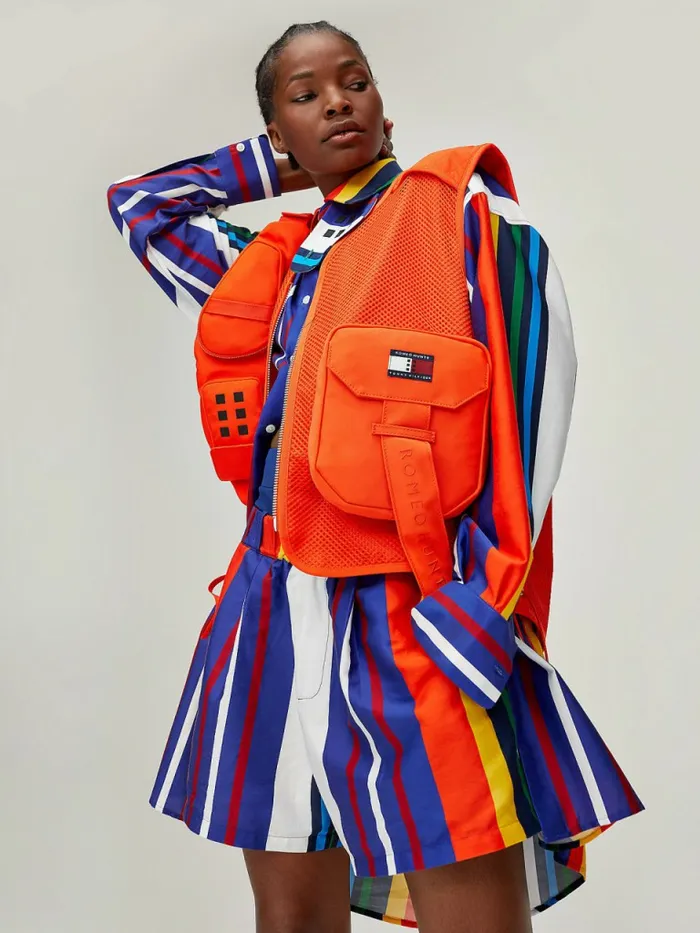 Tommy Hilfiger Tommyxromeo DualGender Utility Vest Daring Orange Womens Coats and Jackets Fashion Tommy Hilfiger Tommyxromeo DualGender Utility Vest Daring Orange Womens Coats and Jackets Fashion