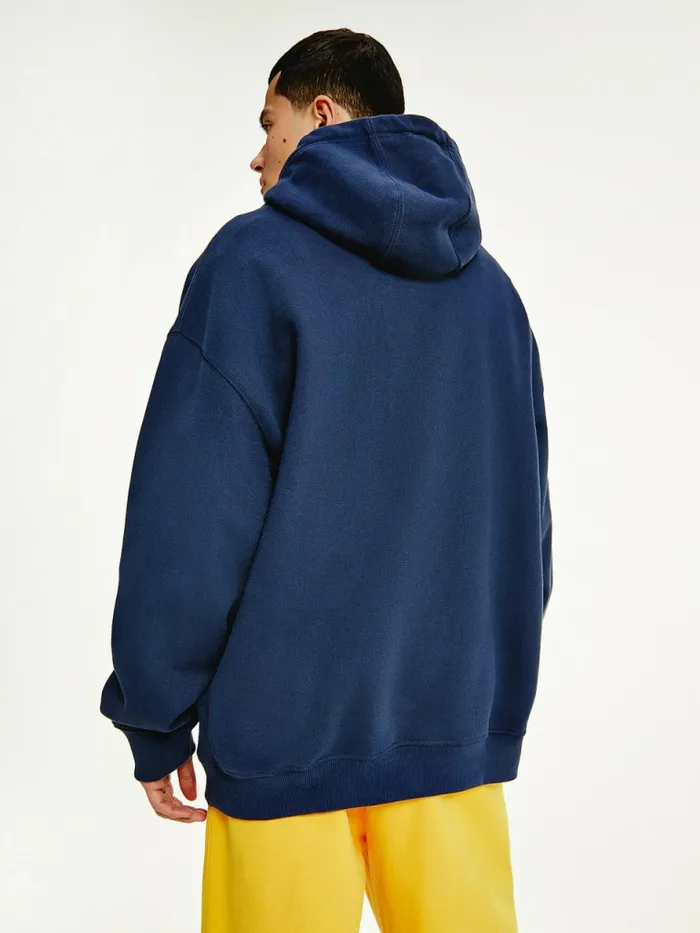 Tommy Hilfiger Tonal Logo Hoody Twilight Navy Mens Tracksuits Gift for Friend