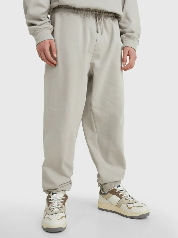 Tommy Hilfiger Tonal Logo Relaxed Fit Joggers Cool Earth Mens Trousers
