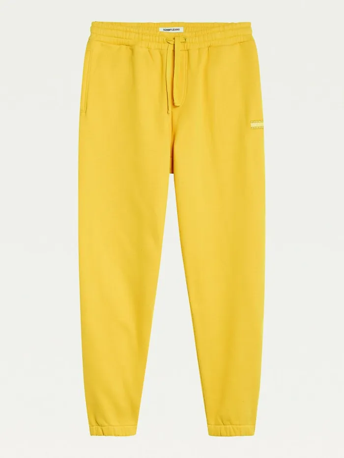 Tommy Hilfiger Tonal Logo Relaxed Fit Joggers Prairie Yellow Mens Trousers