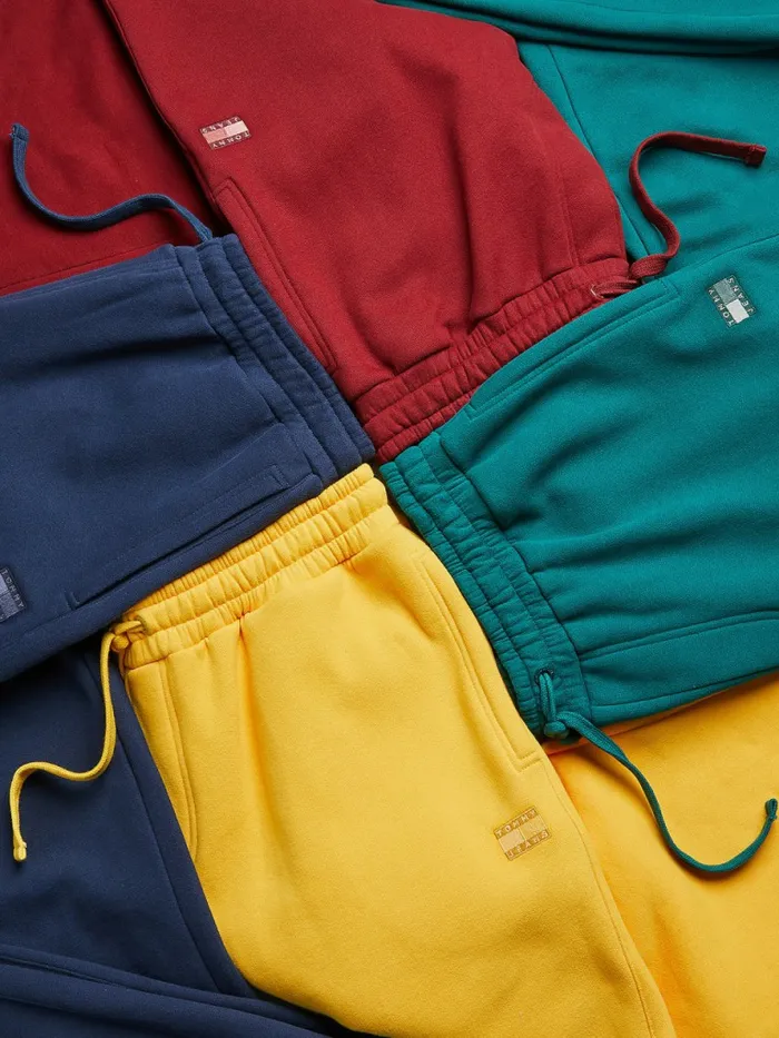 Tommy Hilfiger Tonal Logo Relaxed Fit Joggers Prairie Yellow Mens Trousers