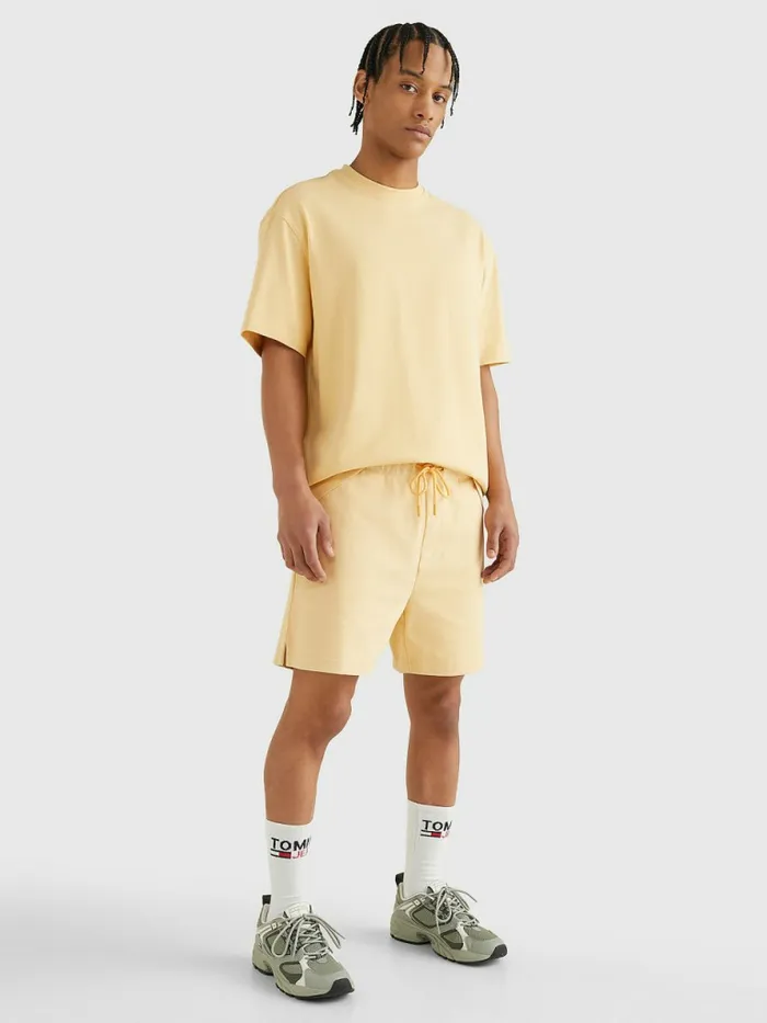 Tommy Hilfiger Tonal Logo Shorts Prairie Yellow Mens Shorts Gift Ideas