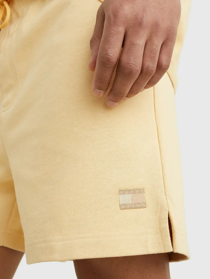 Tommy Hilfiger Tonal Logo Shorts Prairie Yellow Mens Shorts Gift Ideas