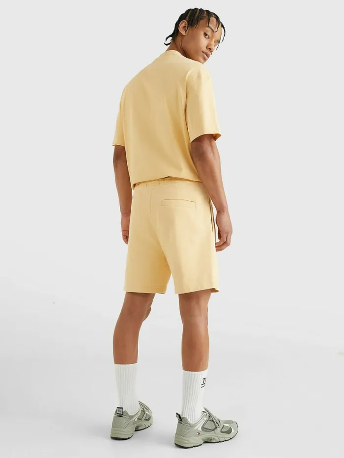 Tommy Hilfiger Tonal Logo Shorts Prairie Yellow Mens Shorts Gift Ideas